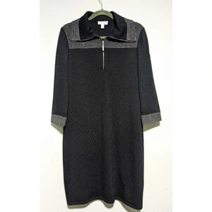 NEW St. John Sport Santana Knit Johnny Collar Dress